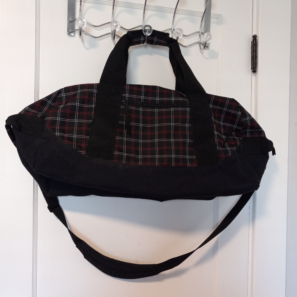 L.L. Bean Plaid Adventure Duffel Bag